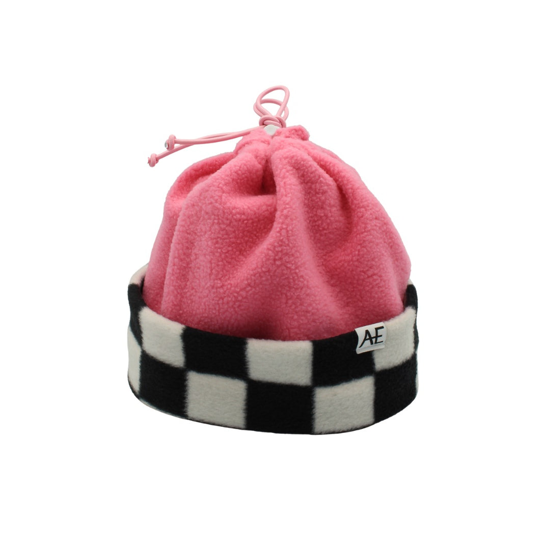 Pink Check Cinch Hat