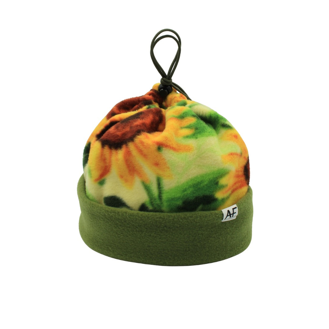 Green Sunflower Cinch Hat