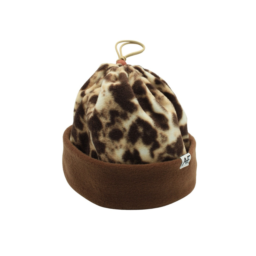 Brown Leopard Cinch Hat