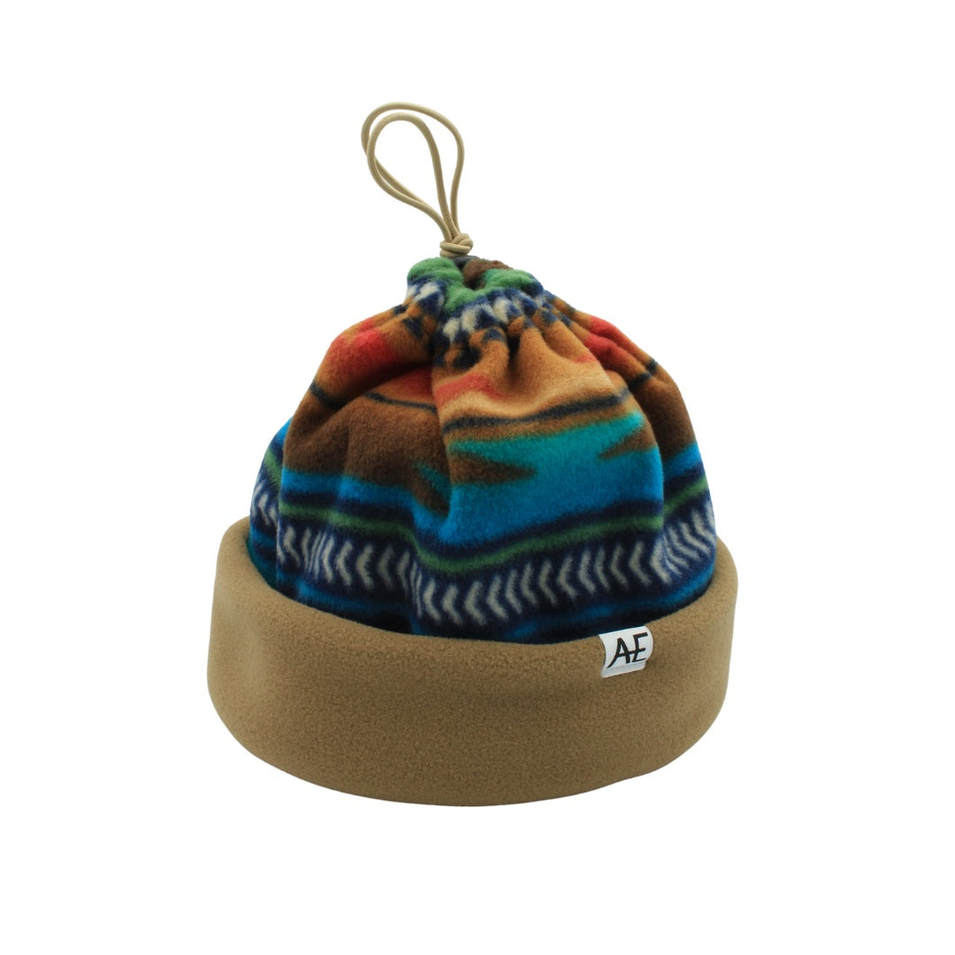 Khaki Aztec Cinch Hat