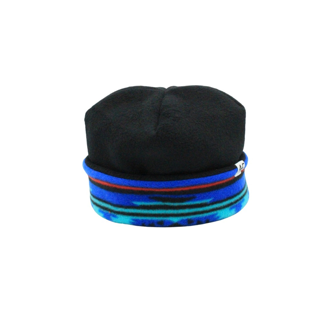Black Cobalt Stripe Buster Beanie