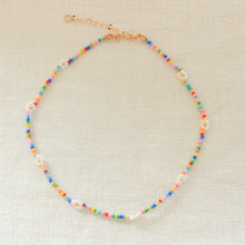 Load image into Gallery viewer, BB Daisy Chain Necklace- rainbow

