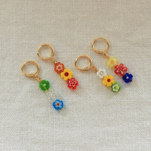 Load image into Gallery viewer, Mystery Millefiori Hoops
