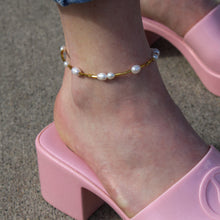 Load image into Gallery viewer, Gold Pearl Anklet
