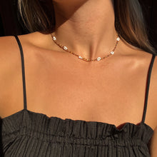 Load image into Gallery viewer, BB Daisy Chain Necklace- neutral

