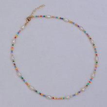 Load image into Gallery viewer, Cutie Pearl Necklace- rainbow
