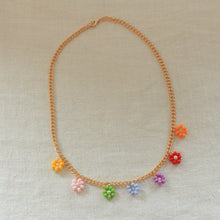 Load image into Gallery viewer, Beaded Flower Necklace
